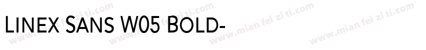 Linex Sans W05 Bold字体转换